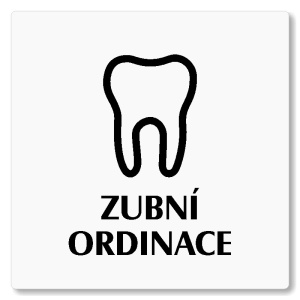 Zubní ordinace, 80x80mm, bílá, Nevada